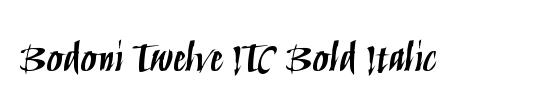 Bodoni Twelve ITC