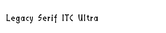 ITC Legacy Serif Std