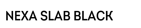 Nexa Slab Heavy Italic