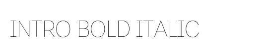 Intro Light Italic