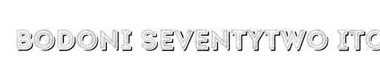 Bodoni Seventytwo ITC