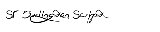 SF Burlington Script SC