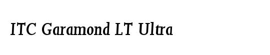 Garamond LT Ultra