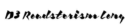 D3 Roadsterism Long Italic