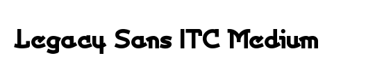 ITCLegacySans LT Medium