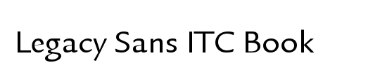 Legacy Sans Md OS ITC TT