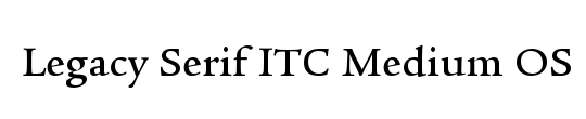 Legacy Serif Md OS ITC TT