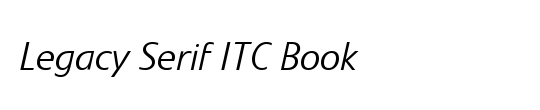 Legacy Serif OS ITC TT