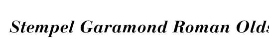 Stempel Garamond RomanOsF