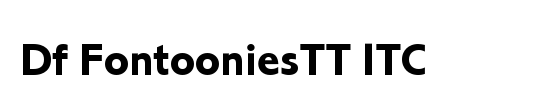 Df FontooniesTT ITC