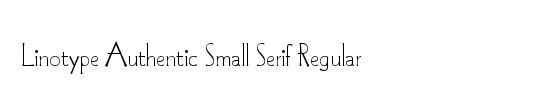 LTAuthenticSmallSerif