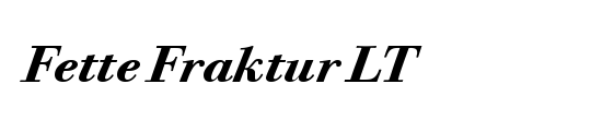 FetteFraktur LT Dfr