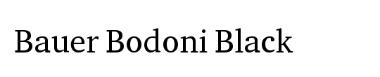 Bodoni MT Black