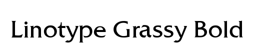 LinotypeGrassy ExtraBold