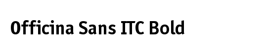 ITC Officina Sans