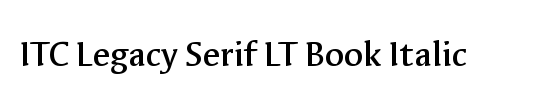 Legacy Serif ITC Std