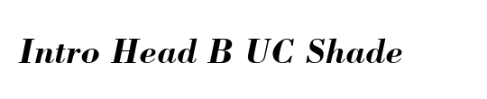 Intro Head B UC