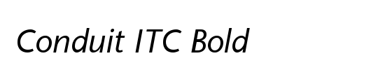 Conduit 2 Italics (BRK)