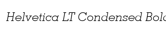 Helvetica LT Condensed