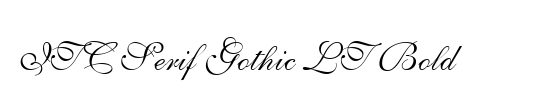 ITC Serif Gothic