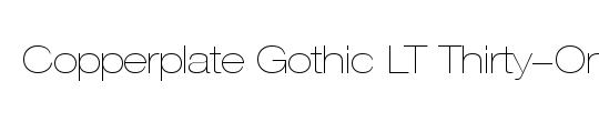 Copperplate Gothic