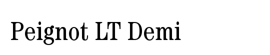 Peignot LT Demi