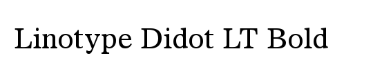 Linotype Didot