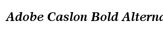 Caslon Alternate SSi