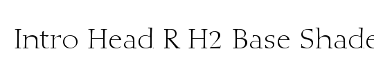 Intro Head R