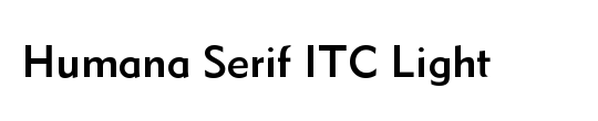 Humana Serif ITC