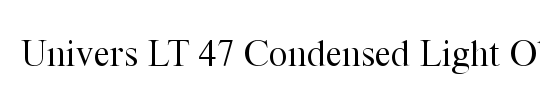 Univers LT 57 Condensed