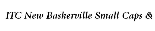 ITC New Baskerville