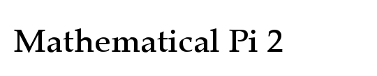 Mathematical Pi LT Std