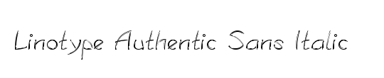 LTAuthenticSans Italic