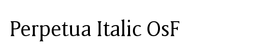 Perpetua Cn Italic