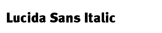 Lucida Sans Ita