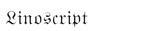 Linoscript Bold