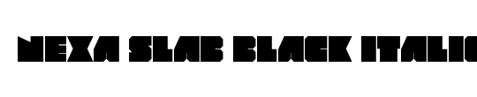 Nexa Slab Regular Italic