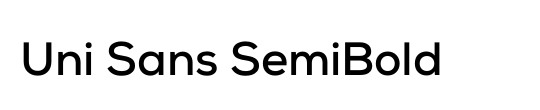 Uni Sans SemiBold