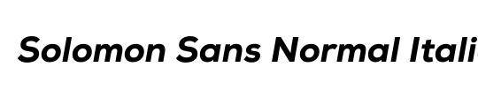 Uni Sans Heavy Italic