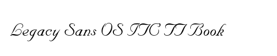 ITC Legacy Sans Std