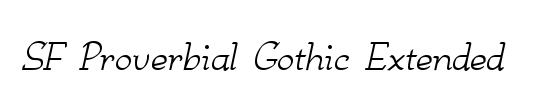 English Gothic-Extended