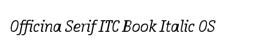 ITCOfficinaSans LT Book