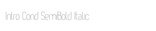 Intro Bold Italic
