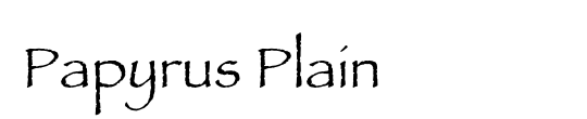 Papyrus LET Slant