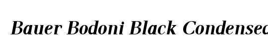 BauerBodoni LT Black