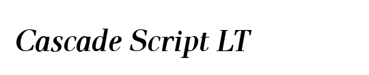 Cascade Script LT Std