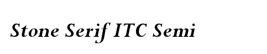 Stone Serif Sem OS ITCTT