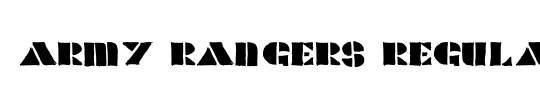 Army Rangers Chrome Italic