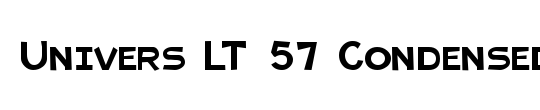 Univers LT 57 Condensed